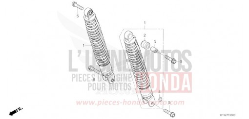 COUSSIN ARRIERE SH350AM de 2021